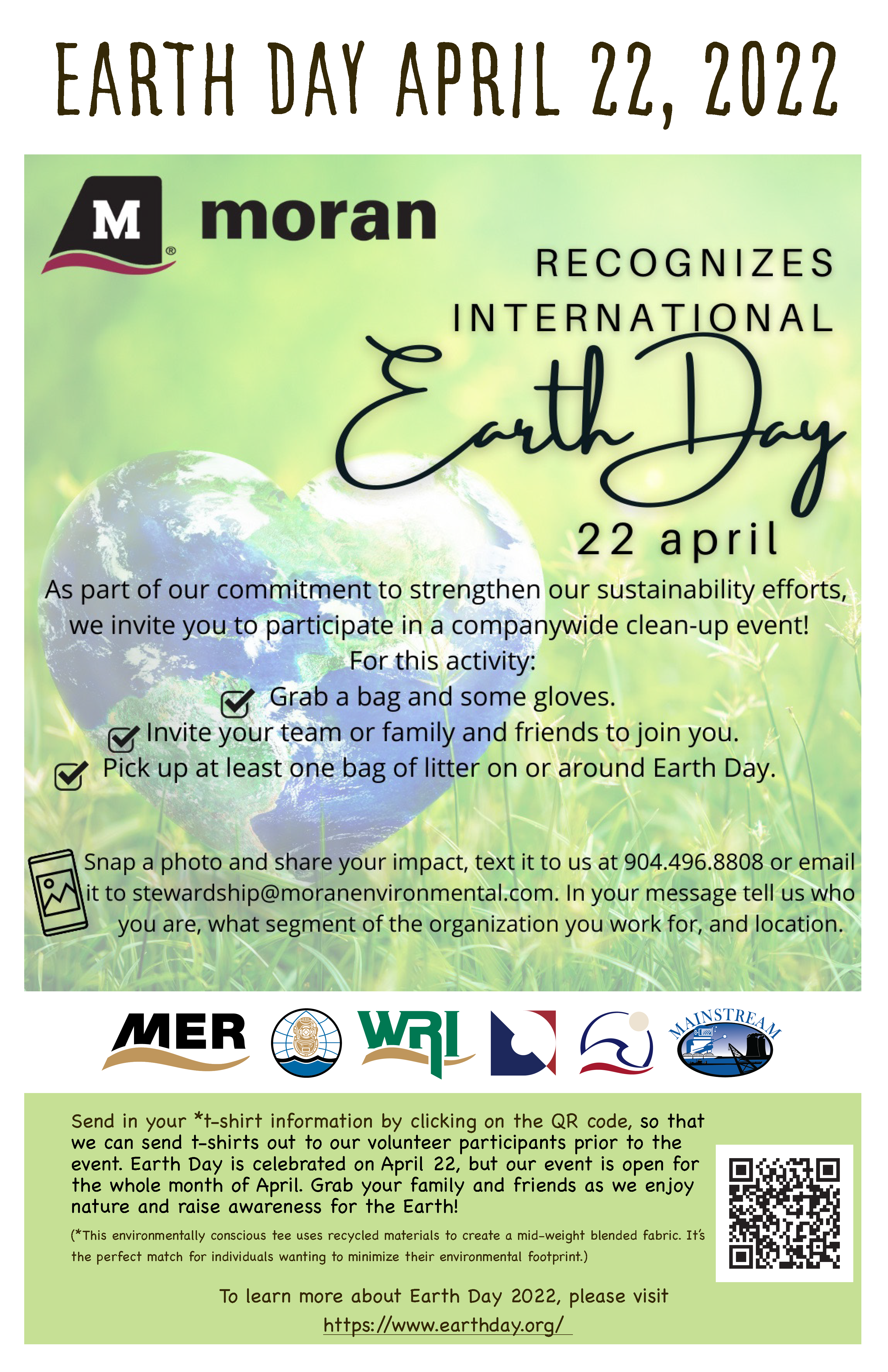 MER Celebrating Earth Day 2022 for the Month of April