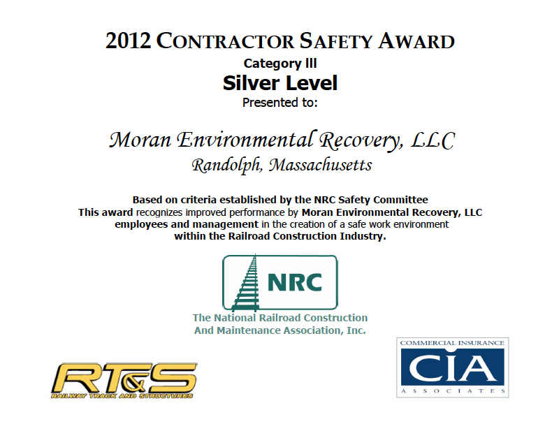 2012 NRC Contractor Safety Award