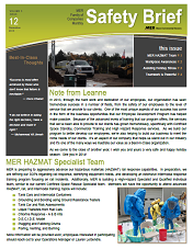 December Safety Brief December Safety Brief